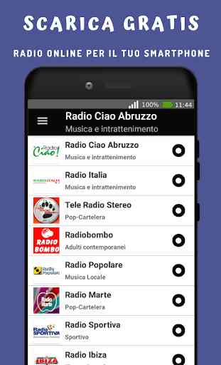 Radio Ciao Abruzzo App FM in Diretta Gratis 1