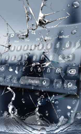 Rain Broken Glass Keyboard 2