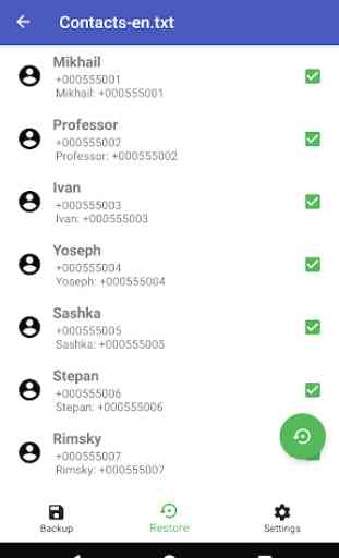 Save contacts to txt PRO 3