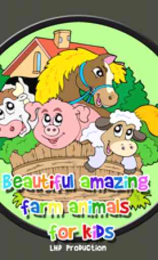 splendidi animali di fattoria incredibili per bambini - gioco libero 4