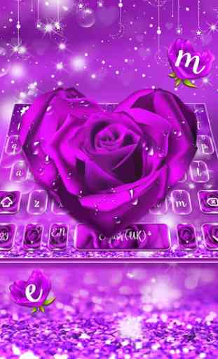 Tastiera Purple Rose 2
