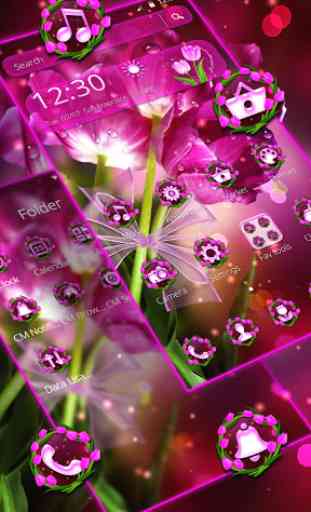 Tema di fiori Tulipano viola 2