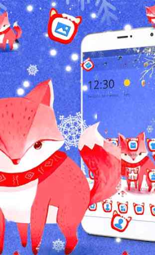 Tema Fox rosso neve 1
