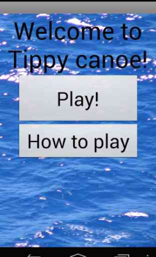 Tippy Canoe 1