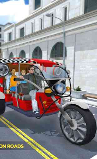 Tuk Tuk Taxi Driver - Flying Rickshaw Simulator 2