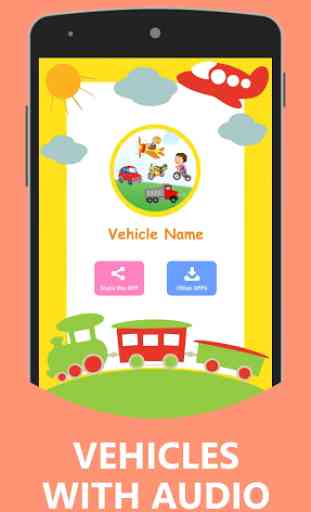 Vehicles Name Sound for Kids 1