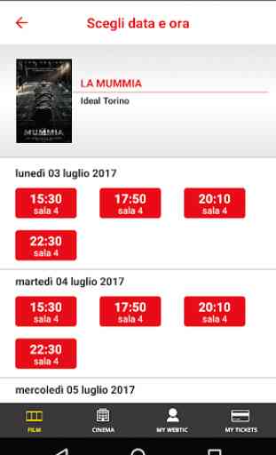Webtic Ideal Cityplex Torino Cinema 4