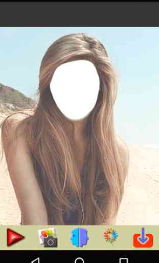 Women Long Hair Style Photo Montage 1