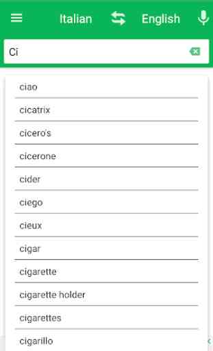 Italian English Dictionary 3
