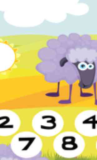 123 Animals Counting App: Cavalli, Bambini Gratis Gioco Per Imparare la Matematica. Risolvere i Compiti di Matematica e Buon Divertimento! Preparazione Per la Scuola e Kindergarten, Giochi Con Numeri di Serie e la Logica. Emozionante Math Quiz Cup 3