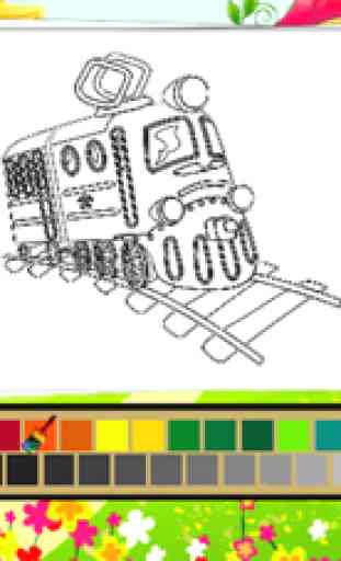 Vehicle Coloring Book - All in 1 macchina di disegno e pittura colorato per i bambini giochi gratis 3