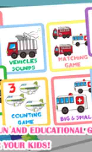 Veicoli Toddler Preschool FREE-All in 1 Educational Puzzle Giochi per bambini 1