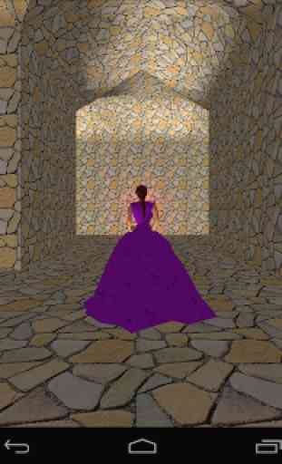 Princess in maze of castle. 1