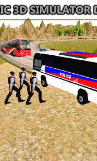 Offroad polizia Bus Hil driver 1