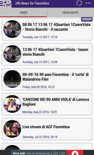 24h News for Fiorentina 3
