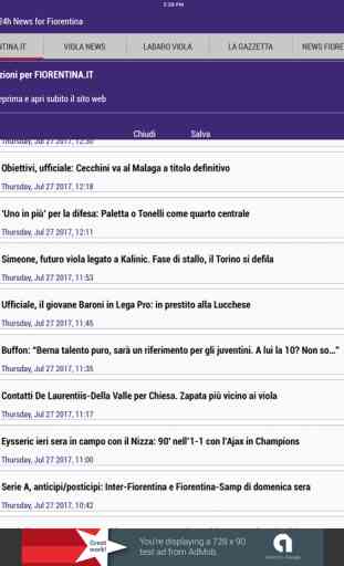 24h News for Fiorentina 4