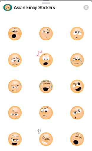 Adesivi asiatico Emoji 3