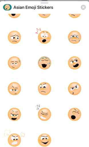 Adesivi asiatico Emoji 4