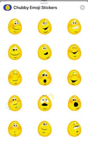 Paffuto Emoji adesivi 2