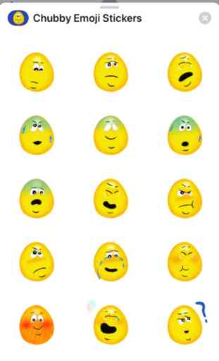 Paffuto Emoji adesivi 3