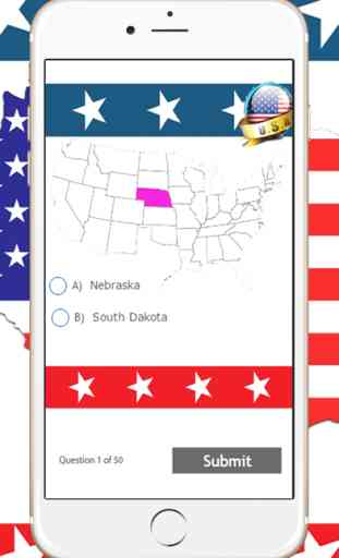 50 States Of United And America Capital Map Quiz 3