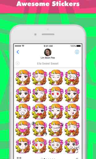 Ella Sweet Sweet stickers by wenpei 1