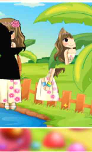 girls cartoon puzzles game of lifelong learning 3