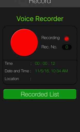 iRecord audio registratore: registratore 1