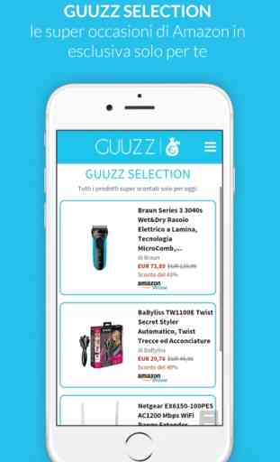 GUUZZ cerca sconti e offerte su Amazon 2