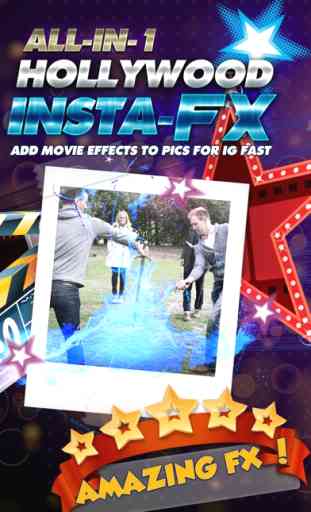 All-in-1 di Hollywood Insta-FX Aggiungere il film Effetti Modifiche alla foto per l'IG veloce GRATIS 1