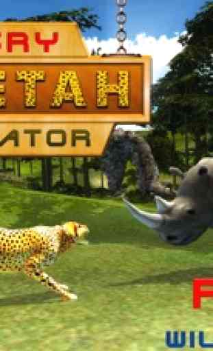 Angry Cheetah Survival - Un predatore selvatico nel deserto gioco di simulazione 3D 3