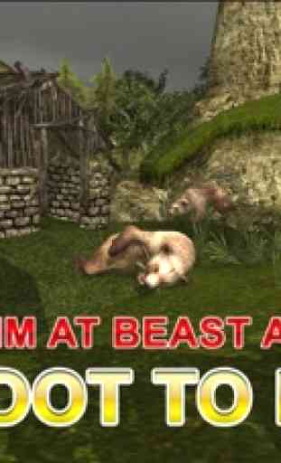 Angry simulatore sopportano il cacciatore - Wild caccia grizzly e ripresa del gioco di simulazione 3