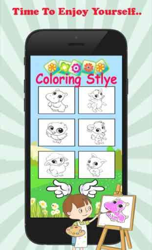 Baby Animal Carino pittura e Coloring Book - Giochi gratis per i bambini 2
