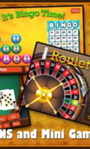 Impressionante Wild West Mega Slots Casino - PLUS Mini Games - Poker, Blackjack, Bingo, Roulette 3