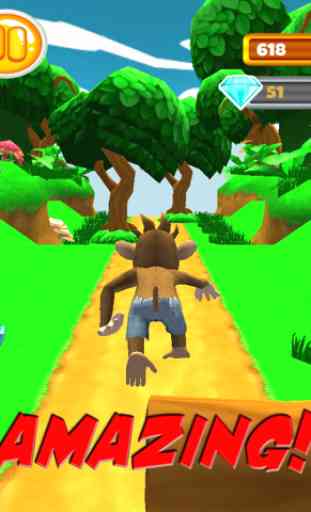 Banana Monkey Jungle Gorilla Run 2