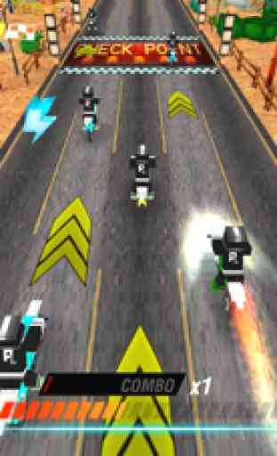 Gioco di Gara Moto GP da Pixel 3D. Corsa Xtreme 4