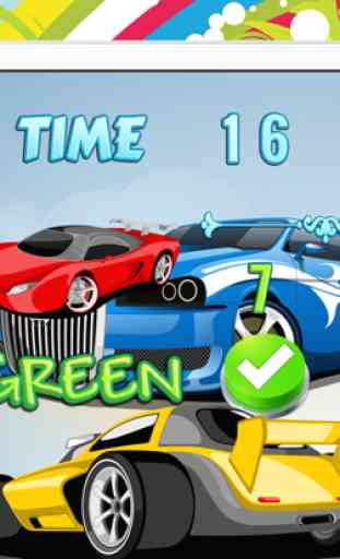 Cars Race and Motor Truck Puzzles Color Matching 4