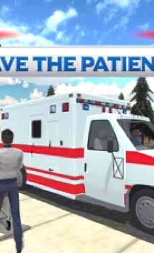 Città Ambulanza di emergenza - parcheggio in 3D e di guida gioco di simulazione 2