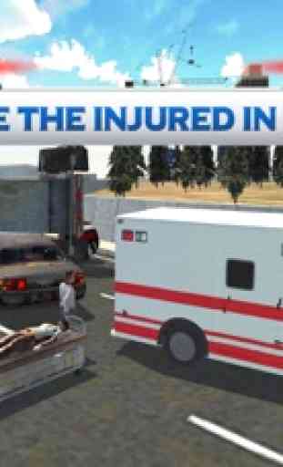 Città Ambulanza di emergenza - parcheggio in 3D e di guida gioco di simulazione 4