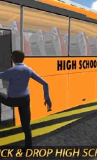 Città alto scuola autobus guida accademia 3D 2