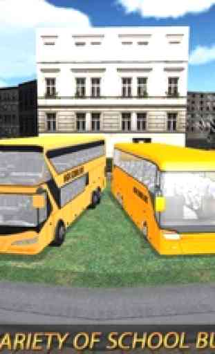 Città alto scuola autobus guida accademia 3D 4