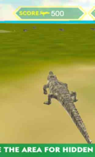 Coccodrillo Attacco Simulator 3D - dirigere il coccodrillo selvaggio e la caccia gli animali della fattoria 1