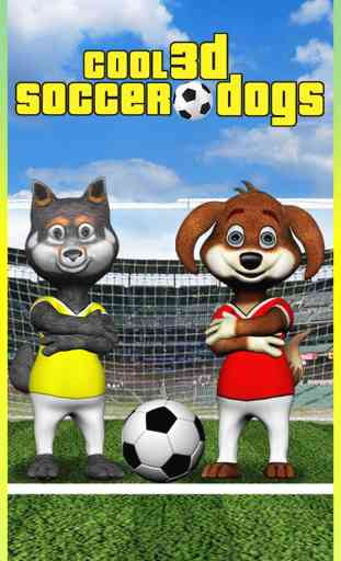 Fresco 3D Cani di Calcio - Nuova Superstar Testa Calcio Giocolieri Gioco 1