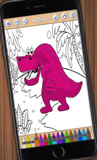 Dipingi dinosauri – disegni di dinos per colorare 3