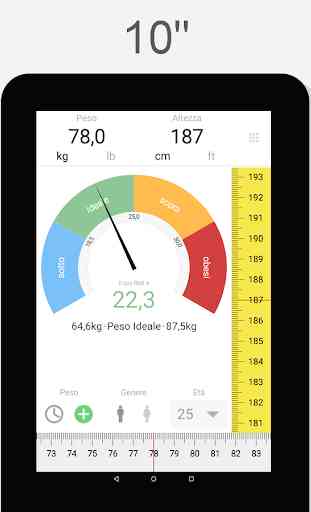 BMI Calcolatore: Peso ideale & BMI, Peso Diario 2