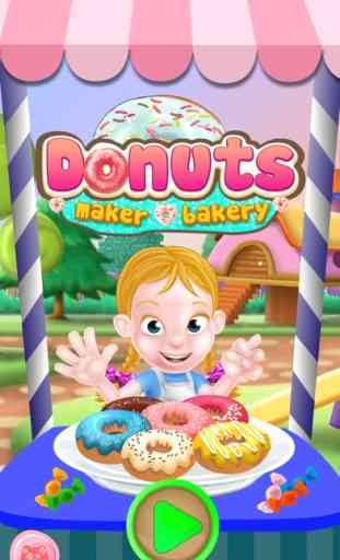 Donuts Maker Bakery gioco di cucina - Gioca gratis Divertimento Donut Games & Run Donut Factory for Girls 1