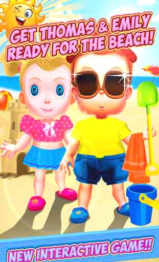 Dress Up, Cura e Giocare Con Little Thomas e Emily in Beach Club Life - The Interactive Gioco Divertente Per i Bambini GRATIS 1