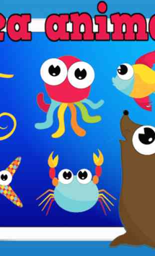 Easy Sea Animals Jigsaw Puzzle Matching Games for Free Kindergarten Games or 3,4,5 to 6 Years Old 4