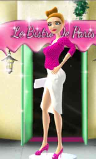 Gioco di vestire alla moda per ragazze: Parigi - giochi di bellezza per bambine 4