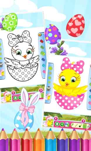 Uovo di Pasqua da colorare Book World dipingere e disegnare gioco per i bambini 2
